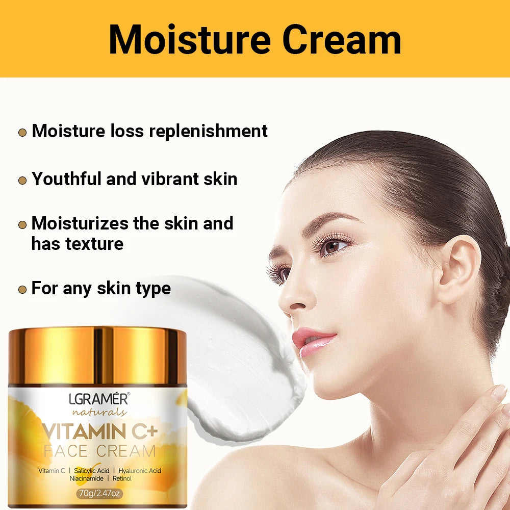 Vitamin C & Retinol Face Cream – Brightening, Firming & Moisturizing