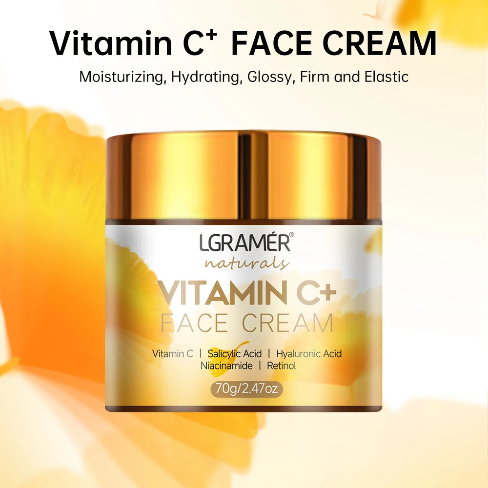 Vitamin C & Retinol Face Cream – Brightening, Firming & Moisturizing