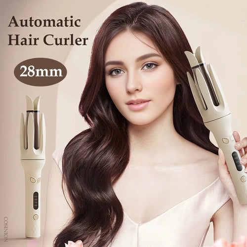 Automatic Hair Curler – 28mm Ceramic Barrel with Negative Ions