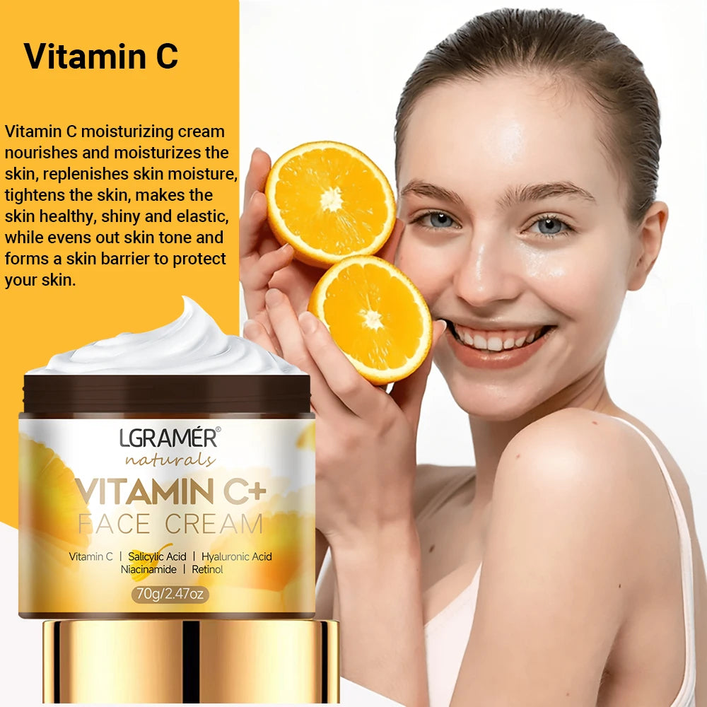 Vitamin C & Retinol Face Cream – Brightening, Firming & Moisturizing