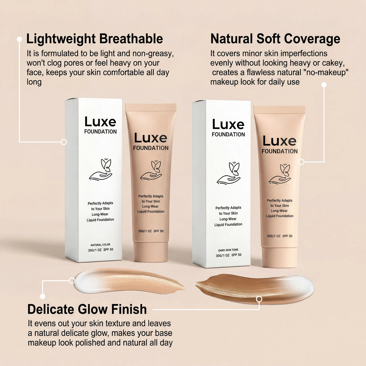 SPF 50 Color-Adapting Foundation